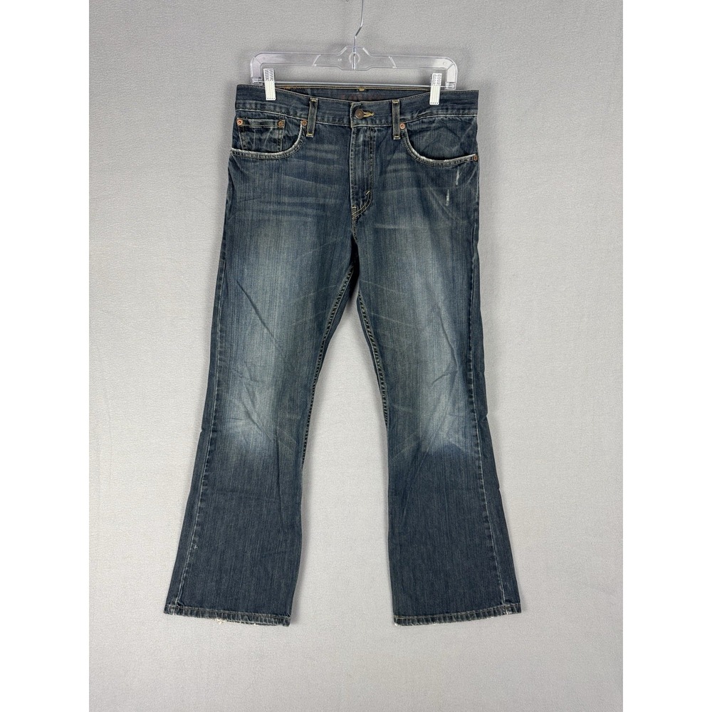 Levis 527 Low Boot Cut Fit Jeans Dark Wash Mens 32x30 (fits 32x27) Western Rodeo